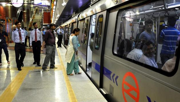 An estimated 2.8 million passengers travel daily on the Delhi Metro.