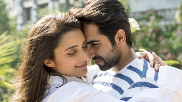 Parineeti Chopra, Ayushmann Khuranna in a still from Meri Pyaari Bindu. Parineeti Chopra, Ayushmann Khuranna in a still from Meri Pyaari Bindu.