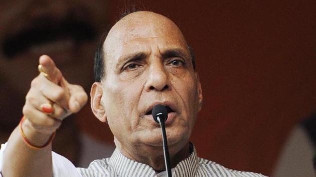 Union home minister Rajnath Singh.(File Photo)