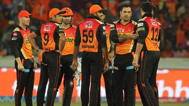 Afghanistan’s Mohammad Nabi starred for the Sunrisers Hyderabad as he ended with figures of 4-0-13-1. (BCCI)