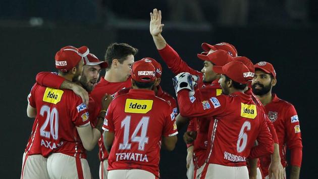 Kings XI Punjab kept alive their chances of qualifying for the IPL 2017 playoffs with a 14-run win vs Kolkata Knight Riders in Mohali on Tuesday. Live streaming of today’s Kings XI Punjab vs Kolkata Knight Riders match will be available online from 8 PM.(BCCI)