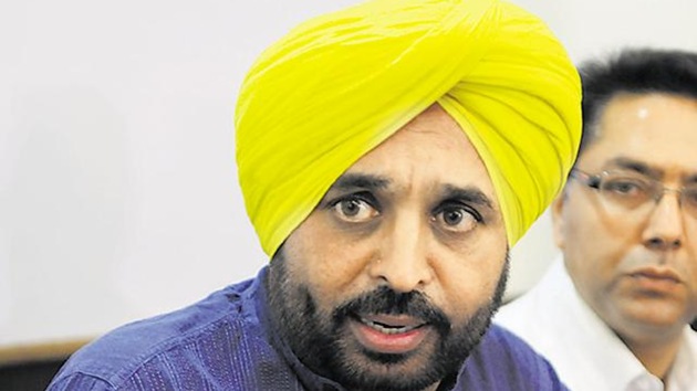 Punjab Aam Aadmi Party president Bhagwant Mann. (HT File Photo) Punjab Aam Aadmi Party president Bhagwant Mann. (HT File Photo)