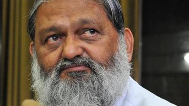 Haryana health minister Anil Vij. (HT File Photo) Haryana health minister Anil Vij. (HT File Photo)