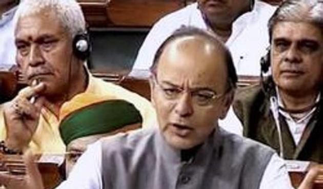 File photo of finance minister Arun Jaitley speaking in Lok Sabha. (PTI) File photo of finance minister Arun Jaitley speaking in Lok Sabha. (PTI)