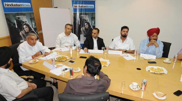 HT Round Table conference on sanitation of Chandigarh underway at Hindustan Times office, Mohali on Tuesday. (Anil Dayal/HT Photo) HT Round Table conference on sanitation of Chandigarh underway at Hindustan Times office, Mohali on Tuesday. (Anil Dayal/HT Photo)