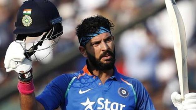 Yuvraj Singh is making a comeback into India’s ICC Champions Trophy 2017 squad after a gap of 11 years.(BCCI)
