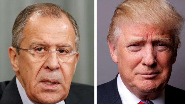 A combination of file photos showing Russian Foreign Minister Sergei Lavrov attending a news conference in Moscow, Russia, November 18, 2015, and U.S. President Donald Trump posing for a photo in New York City, U.S., May 17, 2016. (Reuters File) A combination of file photos showing Russian Foreign Minister Sergei Lavrov attending a news conference in Moscow, Russia, November 18, 2015, and U.S. President Donald Trump posing for a photo in New York City, U.S., May 17, 2016. (Reuters File)