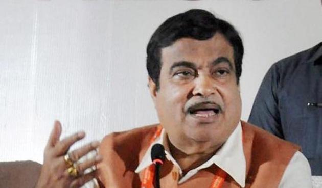 File photo of transport minister Nitin Gadkari at a press conference. (PTI) File photo of transport minister Nitin Gadkari at a press conference. (PTI)