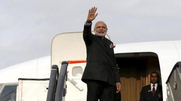 India's Prime Minister Narendra Modi waves as he boards a plane after his trip to Kabul, in this file photo from December 2015. (REUTERS) India's Prime Minister Narendra Modi waves as he boards a plane after his trip to Kabul, in this file photo from December 2015. (REUTERS)