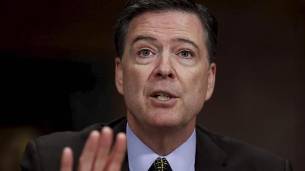 In this Wednesday, May 3, 2017, photo, then-FBI Director James Comey testifies on Capitol Hill in Washington, before a Senate Judiciary Committee hearing. (AP) In this Wednesday, May 3, 2017, photo, then-FBI Director James Comey testifies on Capitol Hill in Washington, before a Senate Judiciary Committee hearing. (AP)