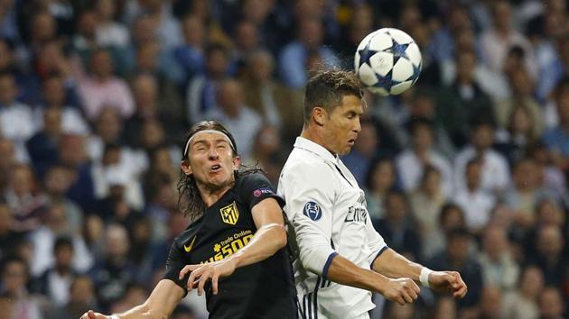 Real Madrid took a 3-0 lead against Atletico Madrid in the first leg of the UEFA Champions League semifinal. (Reuters) Real Madrid took a 3-0 lead against Atletico Madrid in the first leg of the UEFA Champions League semifinal. (Reuters)