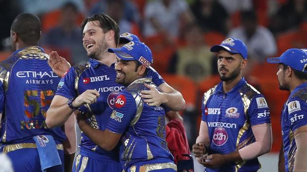 Mitchell McClenaghan has taken 17 wickets in IPL 2017 as Mumbai Indians aim to finish in the top two ahead of their clash against Kings XI Punjab.(BCCI)