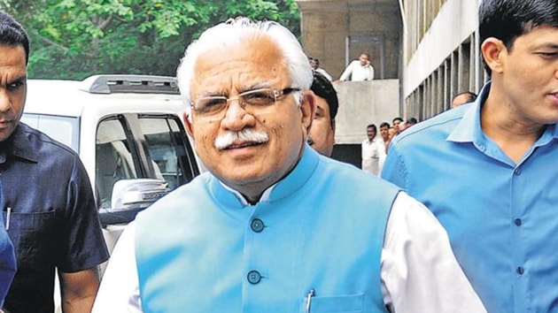 Haryana chief minister Manohar Lal Khattar (HT File Photo) Haryana chief minister Manohar Lal Khattar (HT File Photo)
