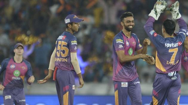 Rising Pune Supergiant will be eyeing a berth in the IPL 2017 playoffs when they face Delhi Daredevils at the Ferozshah Kotla Stadium in New Delhi on Friday. (AFP) Rising Pune Supergiant will be eyeing a berth in the IPL 2017 playoffs when they face Delhi Daredevils at the Ferozshah Kotla Stadium in New Delhi on Friday. (AFP)