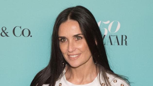 Actor Demi Moore arrives for the Harper's Bazaar and Tiffany & Co., celebration of 150 years of women, fashion and New York at The Rainbow Room. (AFP) Actor Demi Moore arrives for the Harper's Bazaar and Tiffany & Co., celebration of 150 years of women, fashion and New York at The Rainbow Room. (AFP)