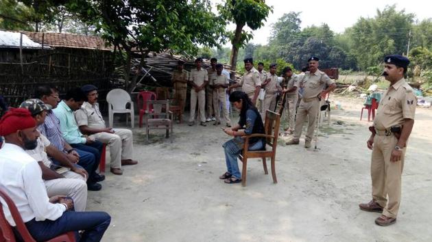 Officials camp at Barhi Bhains Diara village in Bihar’s Katihar district, after it was gripped by communal tension. (HT photo) Officials camp at Barhi Bhains Diara village in Bihar’s Katihar district, after it was gripped by communal tension. (HT photo)