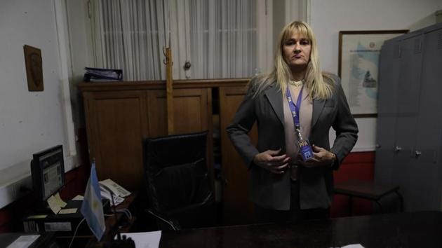 Police Analia Pasantino poses for a picture during an interview in Buenos Aires, on May 11. (AP Photo) Police Analia Pasantino poses for a picture during an interview in Buenos Aires, on May 11. (AP Photo)