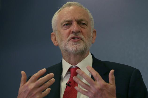 Jeremy Corbyn speaks about his party's foreign policy at Chatham House in London on Friday. (AFP) Jeremy Corbyn speaks about his party's foreign policy at Chatham House in London on Friday. (AFP)