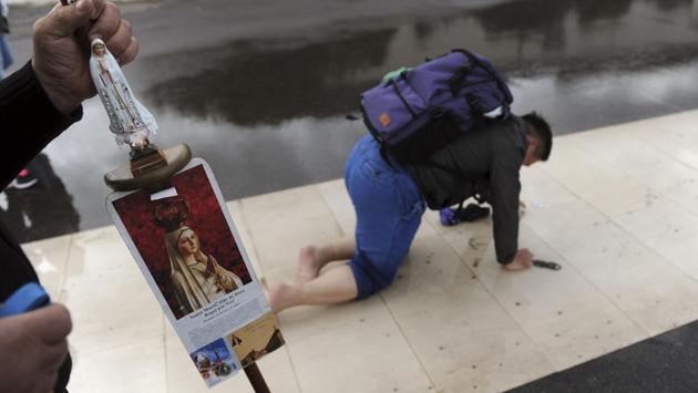 Cars will be banned from the immediate vicinity of the sanctuary, the airspace above will be closed and measures for jamming electronic signals implemented to prevent any flights of drones. (Paulo Duarte/AP)