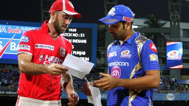 MI skipper Rohit Sharma (R) had won the toss and opted to bowl first. (bcci) MI skipper Rohit Sharma (R) had won the toss and opted to bowl first. (bcci)