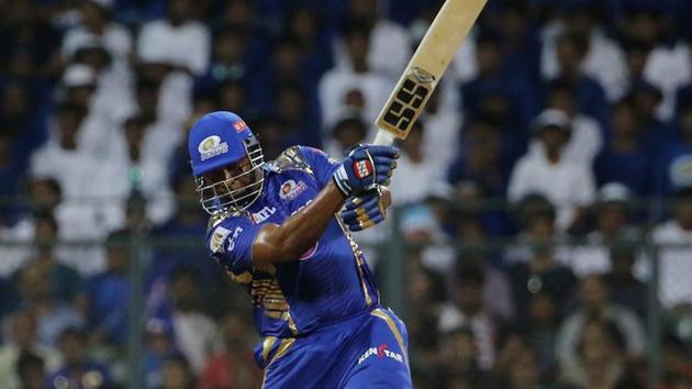 Kieron Pollard remained unbeaten on 50 from 24 balls, and almost brought MI over the line. (BCCI) Kieron Pollard remained unbeaten on 50 from 24 balls, and almost brought MI over the line. (BCCI)