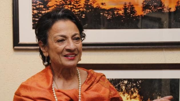 Veteran actor Tanuja will be seen in a show called Aarambh. (Shivam Saxena/HT Photo) Veteran actor Tanuja will be seen in a show called Aarambh. (Shivam Saxena/HT Photo)