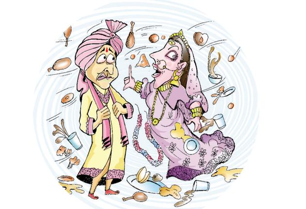 The bride walked out of the wedding mandap after the jaimal at Manjhiyawan village in Rohtas district of Bihar. (Illustration/Syamal) The bride walked out of the wedding mandap after the jaimal at Manjhiyawan village in Rohtas district of Bihar. (Illustration/Syamal)
