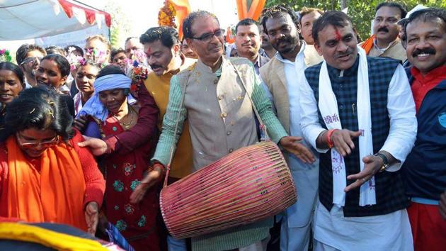 Madhya Pradesh chief minister Shivraj Singh Chouhan launches the Narmada Yatra in December. (HT Photo) Madhya Pradesh chief minister Shivraj Singh Chouhan launches the Narmada Yatra in December. (HT Photo)
