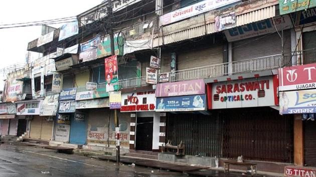 The situation is under control but the curfew has not been relaxed. (HT Representative Photo) The situation is under control but the curfew has not been relaxed. (HT Representative Photo)