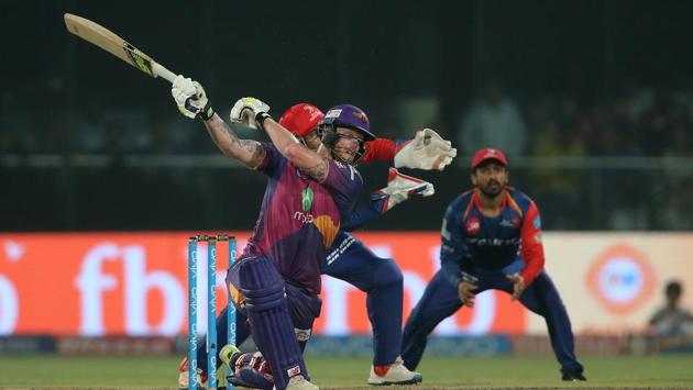 Ben Stokes rallied for RPS, but fell for 33 at a crucial juncture. (BCCI) 