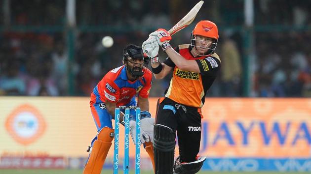 An unbeaten 133-run partnership between Warner and Shankar took the Sunrisers Hyderabad home with eight wickets and 11 balls to spare. (BCCI) 