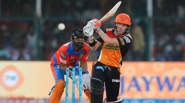 David Warner’s unbeaten 52-ball 69 guided Sunrisers Hyderabad to a comfortable 8-wicket win over Gujarat Lions at Kanpur. With this, SRH became the second team to qualify for IPL 2017 playoffs. Catch full cricket score of Gujarat Lions vs Sunrisers Hyderabad here(BCCI)