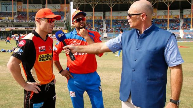 Sunrisers Hyderabad captain David Warner won the toss and opted to field against Gujarat Lions. (BCCI) 