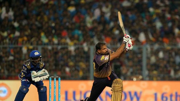 Yusuf Pathan struck three sixes and he revived KKR along with Chris Lynn and Manish Pandey (BCCI)