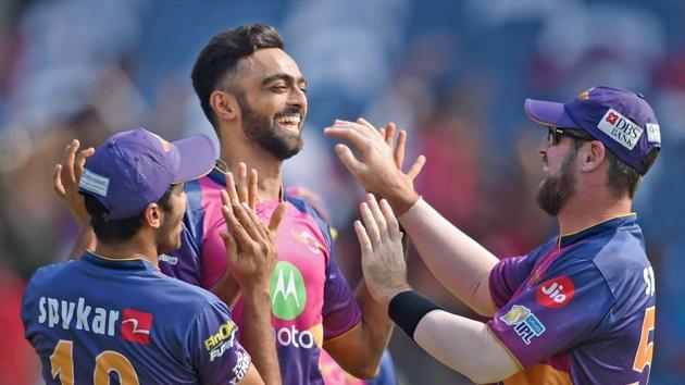 Rising Pune Supergiants bowler Jaydev Unadkat celebrates the dismissal of a Kings XI Punjab batsman in an Indian Premier League (IPL) 2017 match. (PTI) Rising Pune Supergiants bowler Jaydev Unadkat celebrates the dismissal of a Kings XI Punjab batsman in an Indian Premier League (IPL) 2017 match. (PTI)