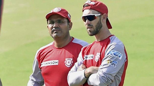 Virender Sehwag (L) was not happy with Kings XI Punjab’s batting collapse in the IPL 2017 match against Rising Pune Supergiant, and lashed out at team captain Glenn Maxwell (R) for his performance. (PTI) Virender Sehwag (L) was not happy with Kings XI Punjab’s batting collapse in the IPL 2017 match against Rising Pune Supergiant, and lashed out at team captain Glenn Maxwell (R) for his performance. (PTI)