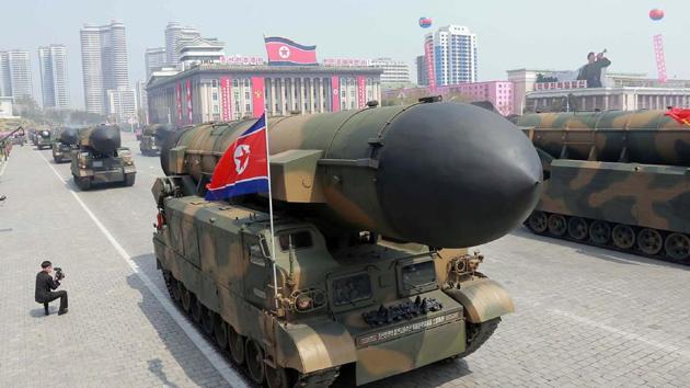 North Korea test-fired a missile from the same city in February with the missile flying more than 500 kilometres.(AFP File Photo)