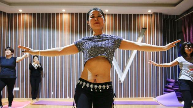 Grace Yuan, teaches a dance class in Kunshan, near Shanghai. (Aly Song / Reuters) Grace Yuan, teaches a dance class in Kunshan, near Shanghai. (Aly Song / Reuters)