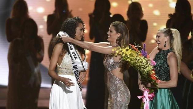 Kara McCullough, a 25-year-old chemist working for the U.S. Nuclear Regulatory Commission, was crowned Sunday during the event. (David Becker / Reuters)