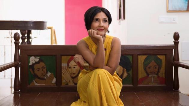 In an interview with HT Cafe, author Anuja Chauhan talks about the inspiration behind her sharp, witty and romantic narratives.(Punya Arora) In an interview with HT Cafe, author Anuja Chauhan talks about the inspiration behind her sharp, witty and romantic narratives.(Punya Arora)