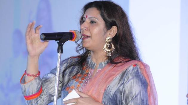 Malvika Hariom performing at HT Woman Awards in Lucknow on Sunday. (HT Photo) Malvika Hariom performing at HT Woman Awards in Lucknow on Sunday. (HT Photo)