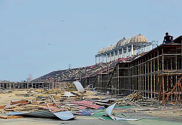 The World Culture Festival was organised by Art of Living on the banks of Yamuna in March last year.(Saumya Khandelwal/HT Photo)