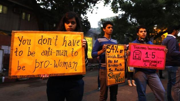 Delhi University students on the second anniversary of the December 16 gang rape case, New Delhi, 2014 (Hindustan Times) Delhi University students on the second anniversary of the December 16 gang rape case, New Delhi, 2014 (Hindustan Times)