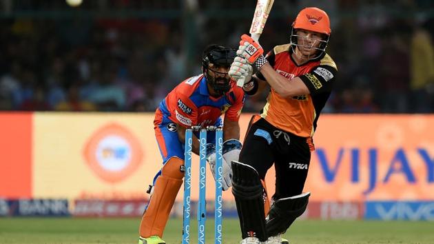Sunrisers Hyderabad will be hoping David Warner continues his rich vein of form when the side faces Kolkata Knight Riders, who were fourth in the standings and are one of the IPL’s most consistent teams, in an elimination showdown on Wednesday. (AFP) Sunrisers Hyderabad will be hoping David Warner continues his rich vein of form when the side faces Kolkata Knight Riders, who were fourth in the standings and are one of the IPL’s most consistent teams, in an elimination showdown on Wednesday. (AFP)