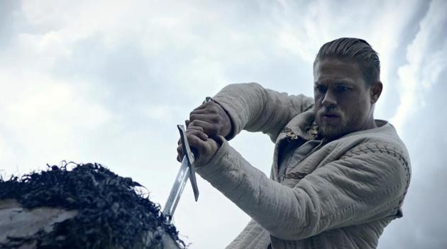 This image released by Warner Bros. Pictures shows Charlie Hunnam in a scene from, King Arthur: Legend of the Sword. (AP) This image released by Warner Bros. Pictures shows Charlie Hunnam in a scene from, King Arthur: Legend of the Sword. (AP)