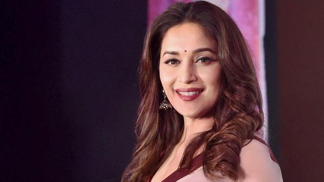 Actor Madhuri Dixit turns 50 today and fans can’t enough of her gorgeous looks and dimple smile.(PTI)