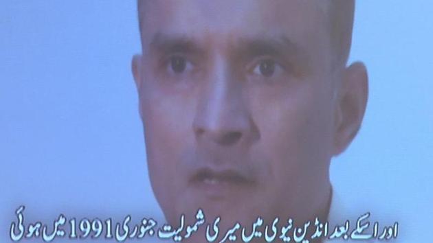 File photo of former Indian naval officer Kulbhushan Jadhav who is on death row in Pakistan on charges of ‘espionage’.(AFP File Photo)