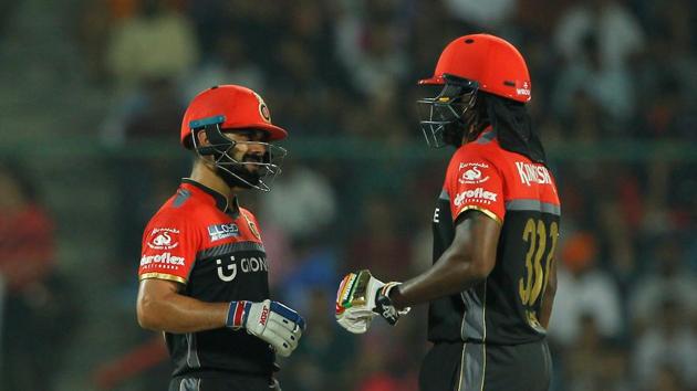 Kohli and Gayle strung a solid partnership as RCB eyed a good total. (BCCI)