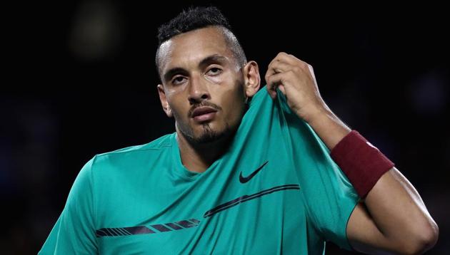 Nick Kyrgios’ hip injury during Rome Masters can rule him out of the French Open. (AFP) Nick Kyrgios’ hip injury during Rome Masters can rule him out of the French Open. (AFP)