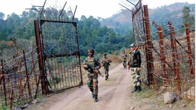 Soldiers take position near the Line of Control in Poonch after cross-border shelling from Pakistan. (PTI File) Soldiers take position near the Line of Control in Poonch after cross-border shelling from Pakistan. (PTI File)